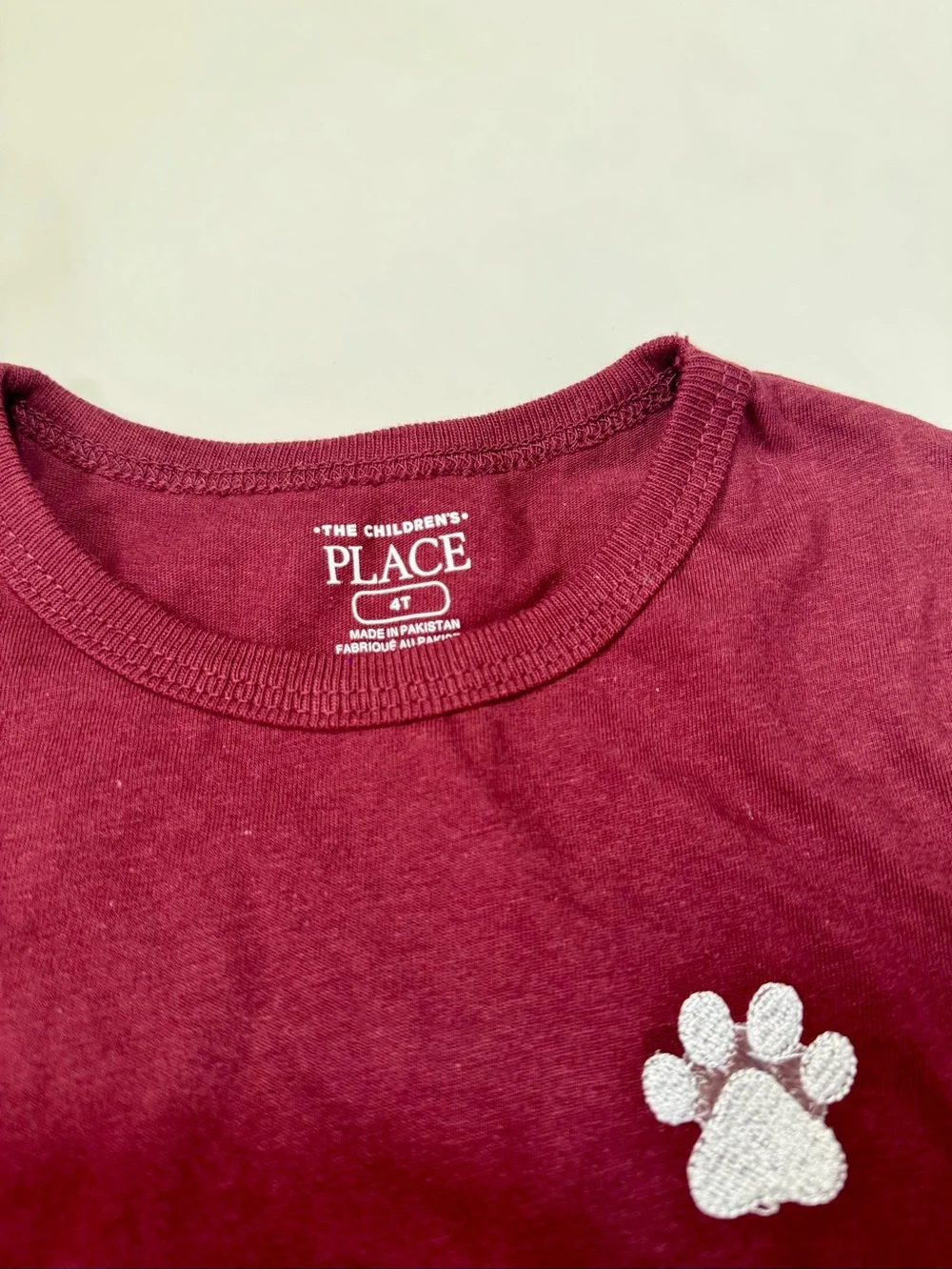 The Children's Burgundy Long sleeve pack ( 3 pieces)